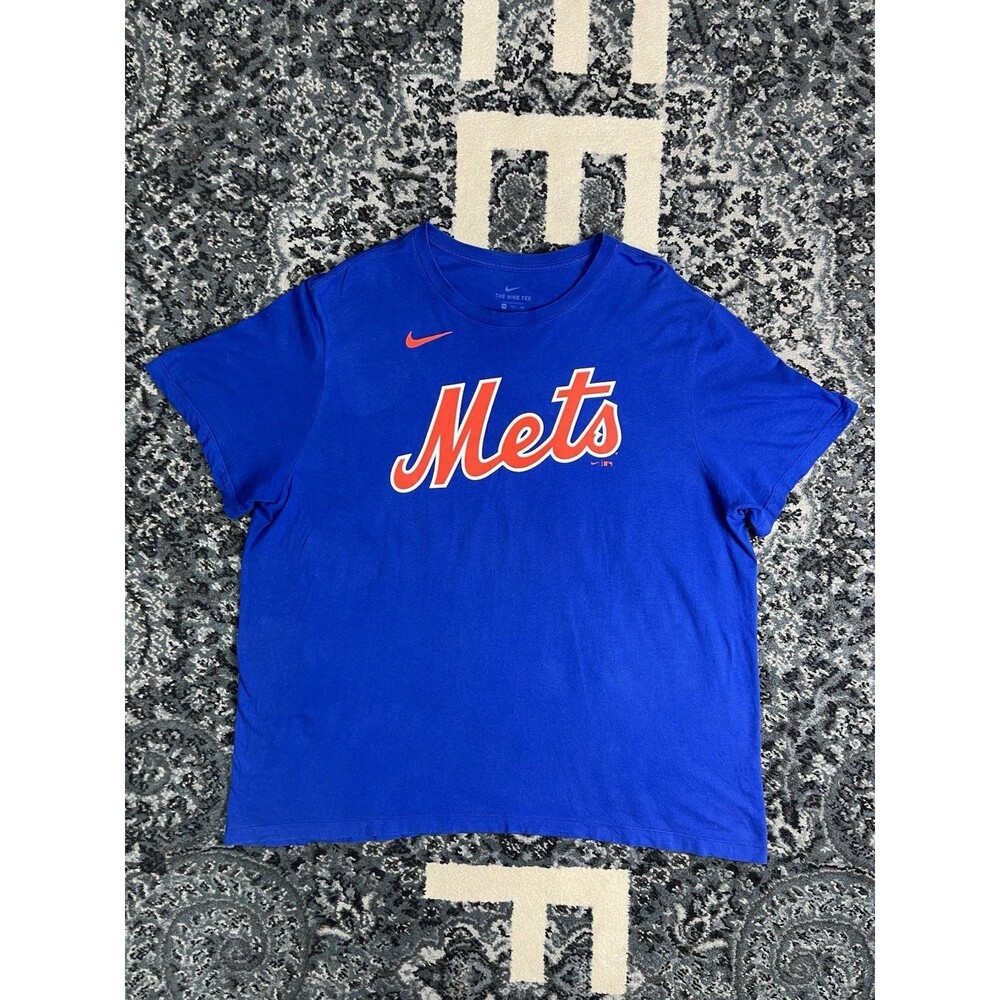 Men’s Mets Scherzer T Shirt Nike Adult Size X-Large Pre-owned Blue